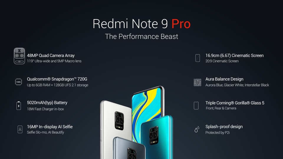 Redmi Note 9 Pro MAX характеристики