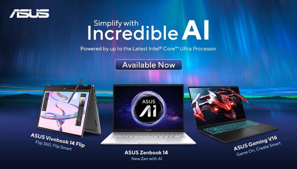 ASUS Vivobook 16 / 14 / 14 Ноутбуки с искусственным интеллектом Flip, Gaming V16, Vivobook S14, Zenbook 14 и Zenbook Duo представлены