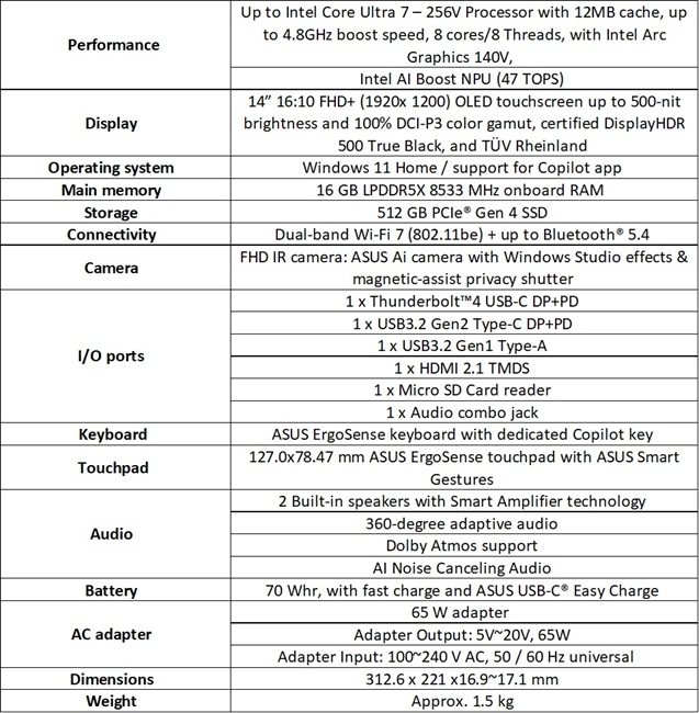 ASUS Vivobook 16 / 14 / 14 Ноутбуки с искусственным интеллектом Flip, Gaming V16, Vivobook S14, Zenbook 14 и Zenbook Duo представлены