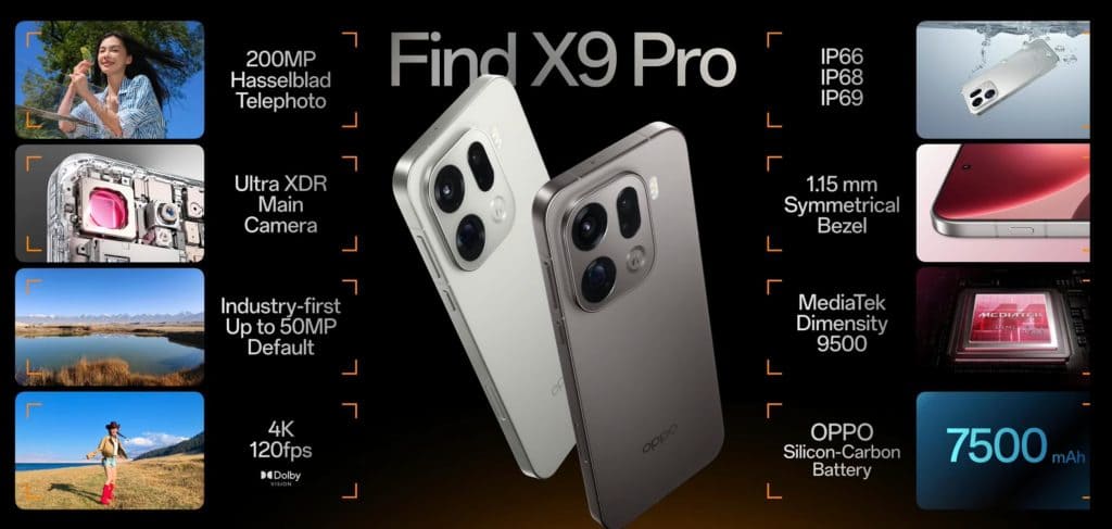 OPPO Find X9 и OPPO Find X9 Pro: глобальный запуск смартфонов, характеристики и цены